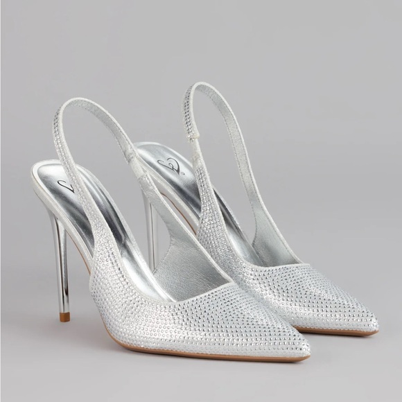 Windsor Shoes - New! Windsor Glam Line Rhinestone Slingback Pumps size 6
